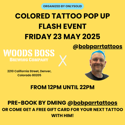 MAY 23th 2025 WOODBOSSBREWING X bobparrtattoos