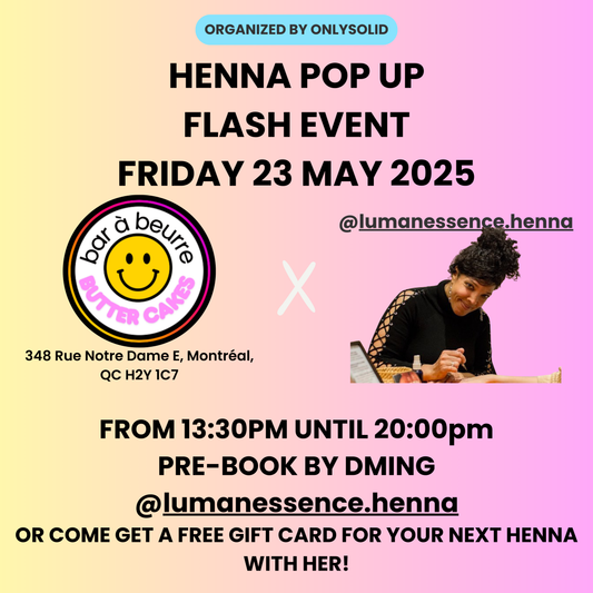 MAY 23rd 2025 BAR À BEURRE X lumanessence.henna